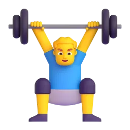 Man lifting weights