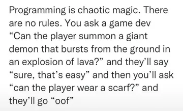 Summoning Demons Is Easier Than Cloth Physics