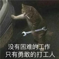 没有困难的工作，只有勇敢的打工人