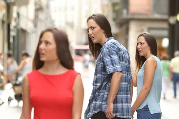 Distracted Boyfriend Paranoia