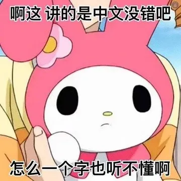 啊这讲的是中文没错吧怎么一字也听不懂啊