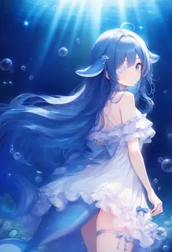 海底看你·蓝鲸少女