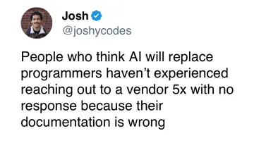 AI Can't Replace Me If The Vendor Won't Even Email Me Back