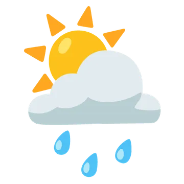 Sun behind rain cloud