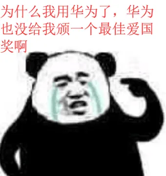 为什么我用华为了.华为也没给我颁一个最佳爱国奖啊
