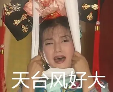 天台风好大