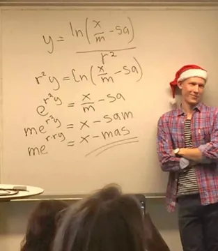Smug math teacher