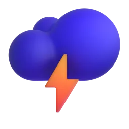 Cloud with lightning