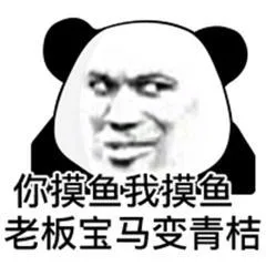 你摸鱼我摸鱼老板宝马变青桔