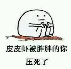 皮皮虾被胖胖的你压死了