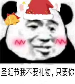 圣诞节我不要礼物.只要你