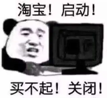 淘宝!启动!买不起!关闭!