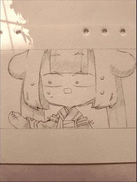 《猫之茗》茉莉 练习 之前画的,选到搞怪小表情的画面临摹,算是画的最