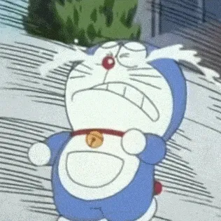 哭泣跑走 GIF 动图