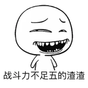 战斗力不足五的渣渣！
