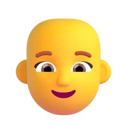 Woman: bald