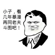 小子.看几年暴漫再同老夫斗图吧!