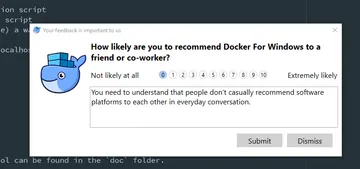 How likely are you to recommend Docker to a friend?