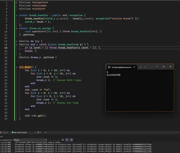 Nice And Simple Way To Break From Multiple Loops!