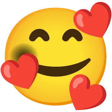 Smiling face with hearts