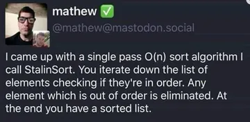 The Dictator's Guide To Efficient Sorting