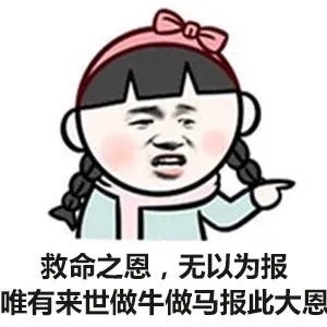 救命之恩，无以为报 唯有来世做牛做马报此大恩
