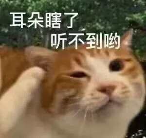 耳朵瞎了听不到哟