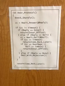 The Office Hours Protocol