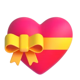 Heart with ribbon