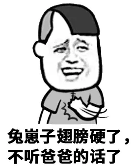 兔崽子翅膀硬了，不听爸爸的话了