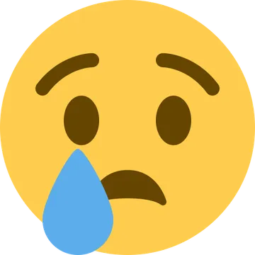 Crying face