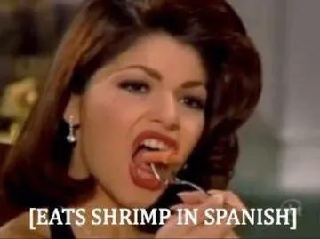 Eats Shrimp in Spanish