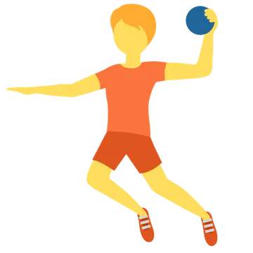 Person playing handball