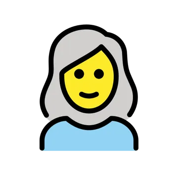 Woman: white hair