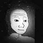 Sad wojak at window GIF Template