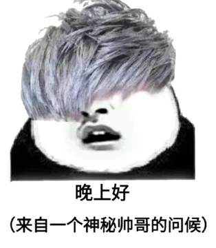 晚上好，来自一个神秘帅哥的问候）