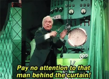 Wizard of Oz - Man behind the Curtain