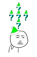 绿帽圣诞帽