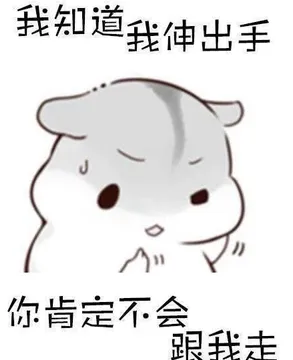 我知道我伸出手，你不会跟我走