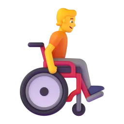Person in manual wheelchair facing right
