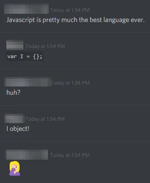 Javascript jokes so bad you have to facepalm.