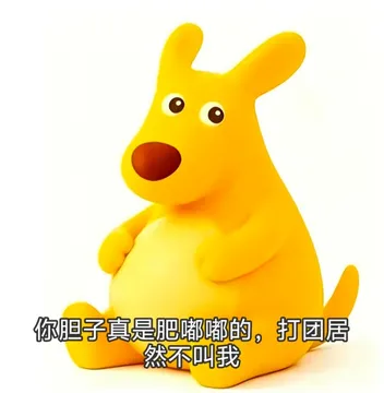 美团袋鼠你胆子真是肥嘟嘟的表情包