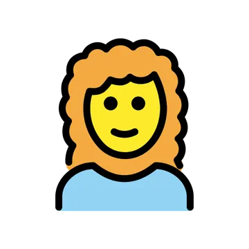 Woman: curly hair