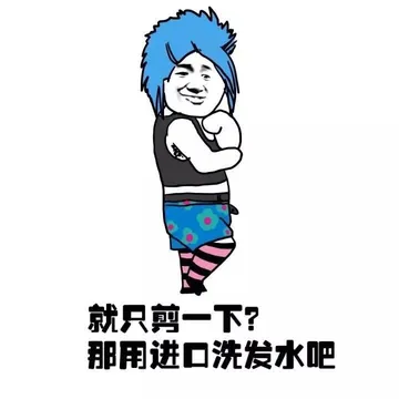就只剪一下？那用进口洗发水吧