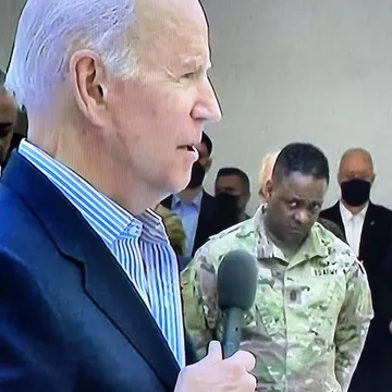 Joe Biden Military Eye Roll