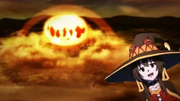 disaster girl anime megumin konosuba explotion