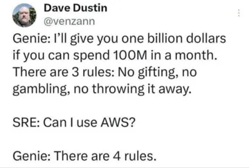 The Genie's Fourth Rule: No AWS