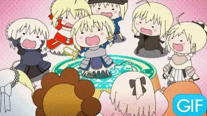 fate。fgo。阿尔托莉雅·潘德拉贡。表情包。反正有好多我都不想列出来那就算了吧（……）。