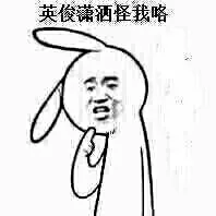 兔子：英俊潇洒怪我咯