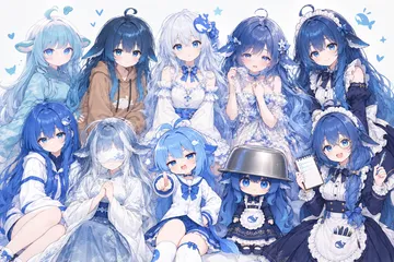 十世同堂——DeepSeek娘群像